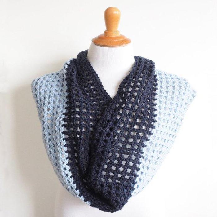 Two-Toned Infinity Cowl Crochet Pattern