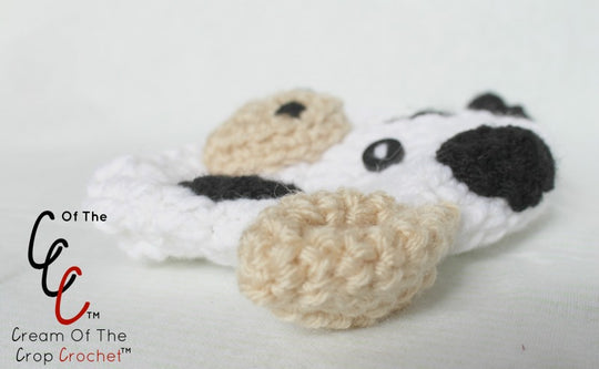 Preemie Newborn Cow Hat Crochet Pattern
