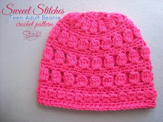 Sweet Stitches Beanie Crochet Pattern