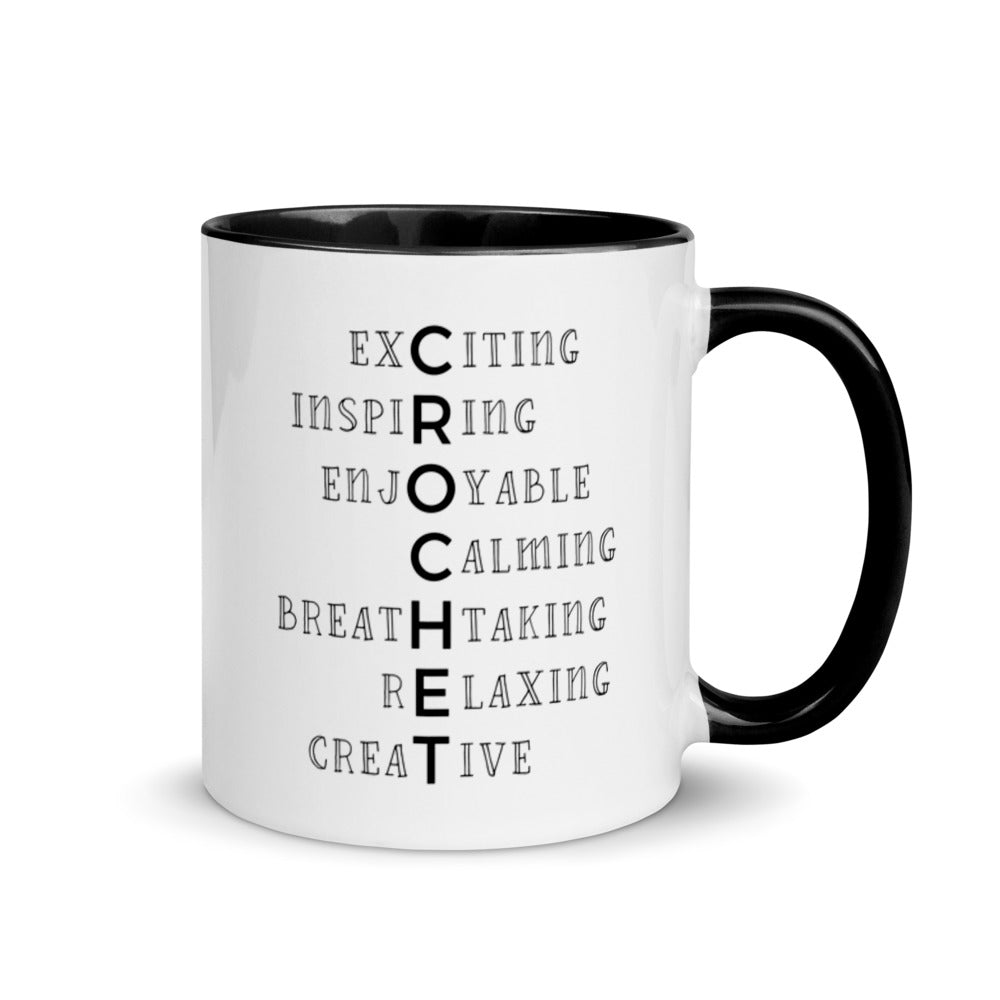 Mug with Color Inside - Crochet - Word List