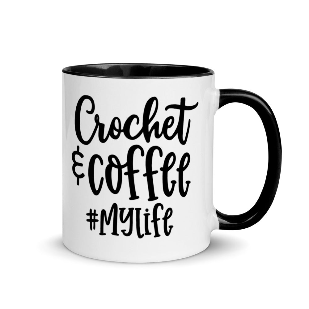 Mug with Color Inside - Crochet & Coffee #My Life