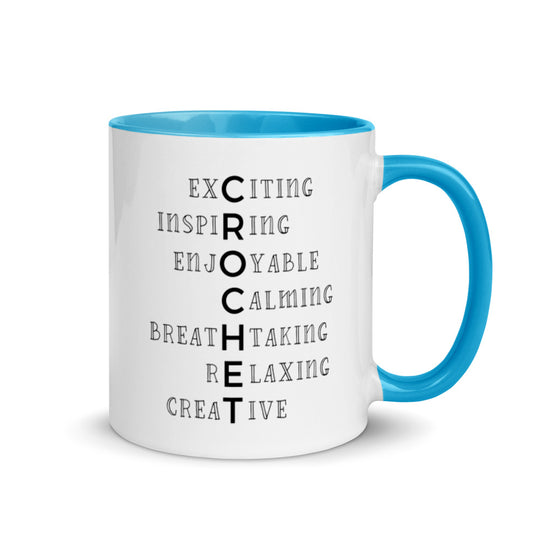Mug with Color Inside - Crochet - Word List