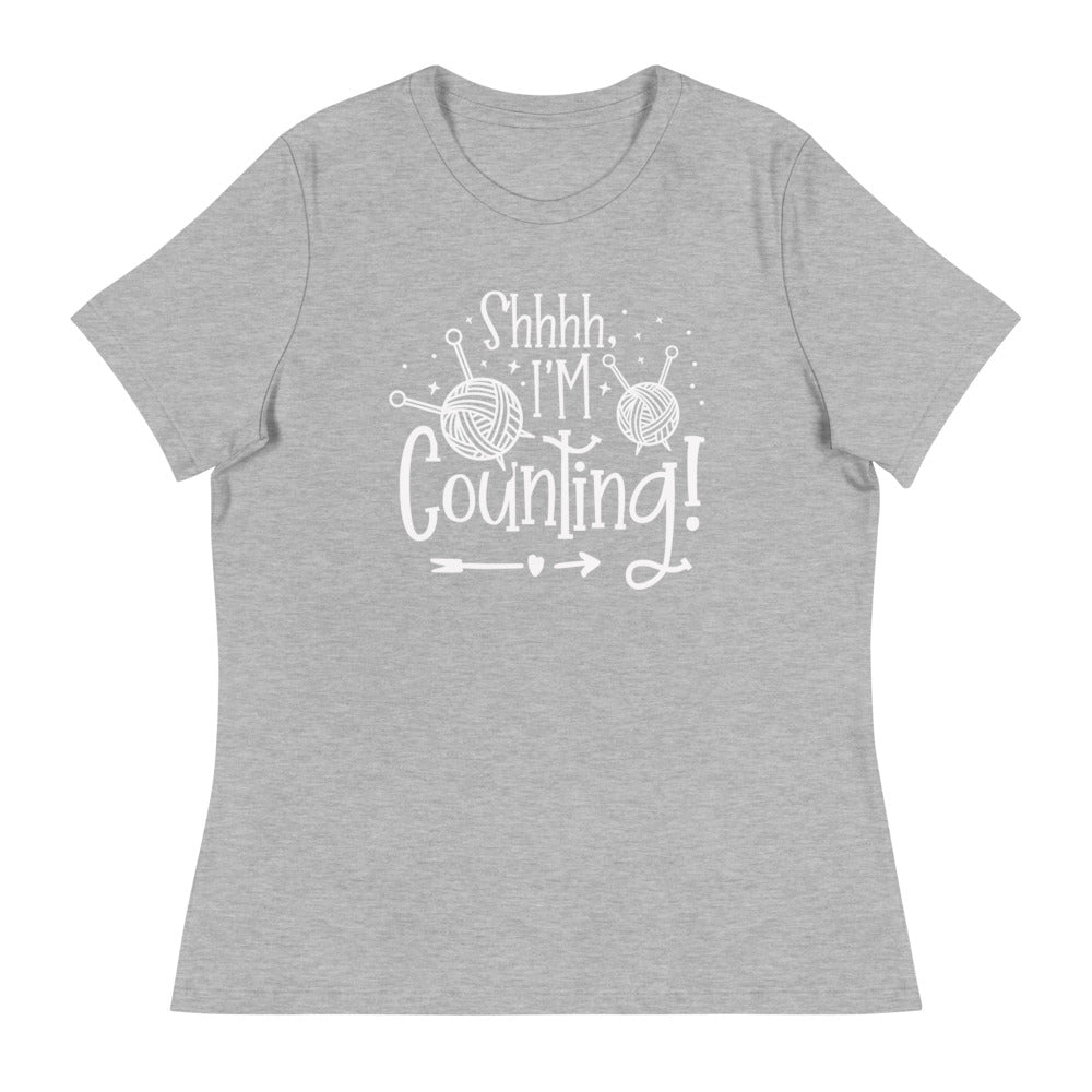 Women's Relaxed T-Shirt - Shhh, I'm Counting