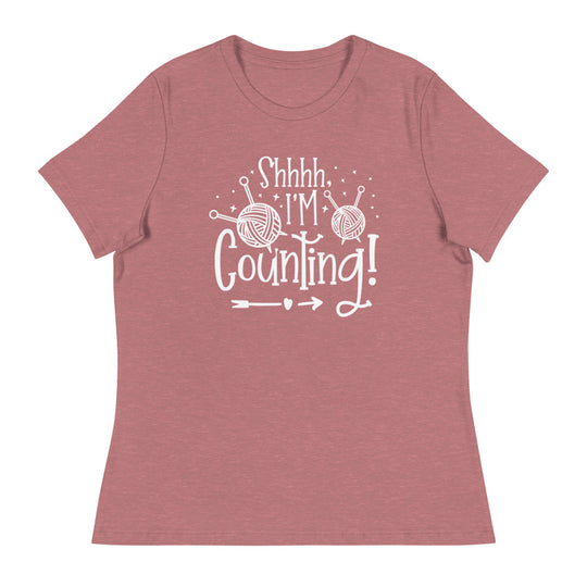 Women's Relaxed T-Shirt - Shhh, I'm Counting